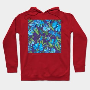 blue sweet pea Hoodie